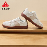 匹克厚底德訓(xùn)鞋男春季新款復(fù)古板鞋情侶休閑運(yùn)動(dòng)鞋時(shí)尚百搭德訓(xùn)板鞋女 米白/卡其【女款】 36