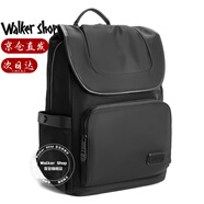 Walker Shop【2025年新款】雙肩包男防潑水尼龍出差大容量旅行書(shū)包背包男 典雅黑【禮盒裝/京倉(cāng)速發(fā)/次日達(dá)】 31cm*17cm*44cm
