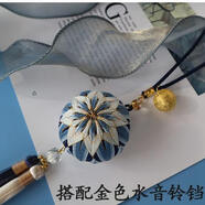 平安符手工刺繡diy手鞠球自制材料包香囊掛件古風(fēng)中國(guó)風(fēng)掛飾 韶華材料包（茉莉花芯）+水音鈴