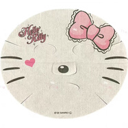 現(xiàn)三麗鷗hello kitty美樂(lè)蒂庫(kù)洛米彩繪卡通鬼臉搞怪臉譜面膜 itty天使 玫瑰香裝 1片