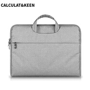 CALCULAT&KEEN16/17.3/18寸海綿手提筆記本電腦內膽收納包適用于ROG G17 HPenvy 灰色加絨 13英寸