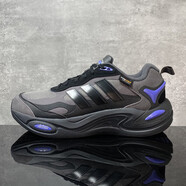 阿迪達(dá)斯 （adidas）男鞋 秋季新款CLIMAWARM 保暖防滑回彈緩震運(yùn)動休閑跑步鞋 IH0477黑灰 41 (255mm)