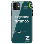 班美蘿2022歐美蘋(píng)果14/f1大獎賽車(chē)手比賽服手機殼華為玻璃小米13適用iphone12promax/mate50/p50/vivo/op 黑色邊馬丁5玻璃殼 iPhone14