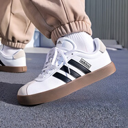 阿迪達斯 （adidas）板鞋男鞋 2025夏季新款運動鞋低幫透氣休閑鞋耐磨輕便小白鞋 時尚德訓(xùn)鞋/黑白/曬圖退10 43 （內(nèi)長265mm）