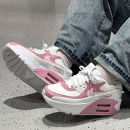 耐克（NIKE）女鞋2025秋季新款AIR MAX 90 氣墊運動(dòng)鞋厚底增高休閑鞋跑步鞋 FD4328-110白色粉 36