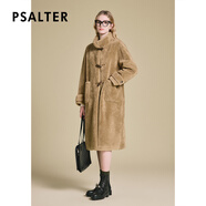 詩(shī)篇（PSALTER）專選羊毛顆粒絨立領(lǐng)復(fù)古學(xué)院風(fēng)羊羔毛毛絨大衣皮草2024冬新款 駝色 2XL