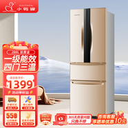 小鴨牌冰箱家用大容量四門(mén)一級能效四開(kāi)門(mén)節能省電對開(kāi)門(mén)出租房宿舍冷凍冷藏安靜運行低噪十字門(mén)電冰箱 288升 四開(kāi)門(mén)【勻冷微霜 一級能效】鈦雅金