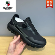 西域駱駝網(wǎng)鞋男2025新款運(yùn)動(dòng)鞋戶外登山鞋夏季透氣旋轉(zhuǎn)紐扣通勤跑步男鞋 黑色 42