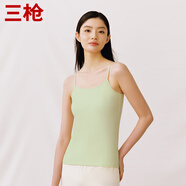 三槍【新疆彈力棉】圓領(lǐng)女吊帶衫純色背芯內(nèi)搭薄款無袖打底衫