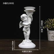 歐式創(chuàng  )意禮品婚慶裝飾柱子家居軟裝歐美風(fēng)復古羅馬柱天使雕塑擺件 丘比特天使