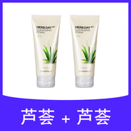 菲詩小鋪（THE FACE SHOP）2支裝韓國洗面奶男女蘆薈檸檬潔面乳保濕溫和清潔正品 340.1g 2支蘆薈