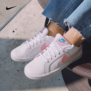 耐克（NIKE）新款運(yùn)動鞋秋季女鞋低幫舒適透氣防滑學(xué)生板鞋時(shí)尚潮流休閑鞋AO28 833535-110/白色/櫻花粉勾 36