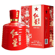 紅星二鍋頭醇和百年紅壇  53度清香型白酒  500mL 單瓶裝 53度 500mL 1瓶 *