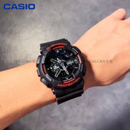 卡西歐（CASIO）G-SHOCK運(yùn)動(dòng)手表GA-110黑武士GA-110-1B/GB/RG/GA-100-1A1 GA-110HR-1 黑紅雙色