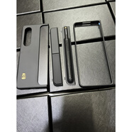 三星（SAMSUNG）適用三星原裝w23心系天下Z Fold4手機殼帶原裝Spen手寫(xiě)筆支架筆槽 原裝【后殼+前殼+支架+Spen筆】全套 三星Galaxy Z Fold4