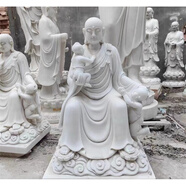 漢白玉坐像立像觀(guān)音菩薩家用寺廟擺件曲陽(yáng)石雕 定制款式