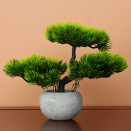 匠心綻放美人松仿真松樹盆景仿真綠植客廳盆景擺件桌面禪意中式裝飾20303