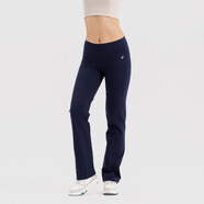 迪卡儂（DECATHLON）運(yùn)動(dòng)褲女褲春秋寬松大碼棉質(zhì)休閑褲修身直筒闊腿長(zhǎng)褲GYPWL 深藏青色(松緊腰頭無(wú)抽繩) XL