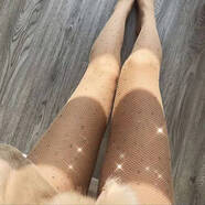 花式寵愛;FANCY PAMPER歐美網(wǎng)襪帶鉆打底襪 plus size stockings fat ladies leggings 膚色（skin） 1雙 均碼 均碼80-160斤私密發(fā)