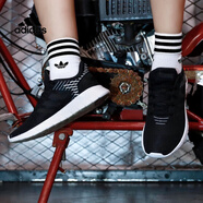 阿迪達斯 （adidas）新款女鞋夏季NEO低幫休閑鞋輕便跑步運動鞋F(xiàn)W8979 F36339舒適黑色 38.5