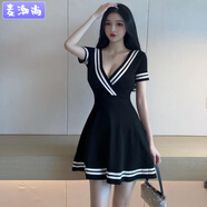 麥潮尚300斤特大碼女裝性感連衣裙夜店工作服按摩足浴技師 主圖款 XL 建議120-150斤