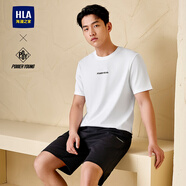 海瀾之家（HLA）【品牌專(zhuān)供】短袖T恤男款涼感短袖男夏季 漂白DJ L 175/92AL推薦137~150斤