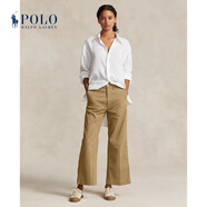 Polo Ralph Lauren 拉夫勞倫女裝 經(jīng)典款闊腿卡其褲RL22870 250-棕色 XXS (00)