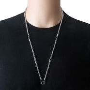 ROSENA SAMMI新款泰國原版佛牌鏈 鈦鋼不銹鋼盒子鏈佛牌項鏈 三掛佛牌掛鏈 鈦鋼五掛