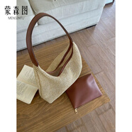 蒙森圖波西米亞風(fēng)連衣裙游牧民族云南大理海邊度假垂墜感新疆旅游復古印 編織子母包均碼 M