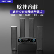 先科（SAST）A-17 專業(yè)會議音柱壁掛式多媒體功放機音響設(shè)備學校廣播商場酒店背景音樂G-800一拖四