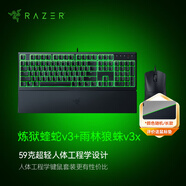 雷蛇（Razer） 煉獄蝰蛇V4pro專業(yè)版電競游戲鼠標有線無線人體工程學吃雞CF神器輕量化游戲外設(shè) 煉獄蝰蛇v3+雨林狼蛛v3x