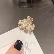 禾斯語(yǔ)韓式小號珍珠發(fā)夾 少女簡(jiǎn)約發(fā)飾碎發(fā)抓夾仙女氣質(zhì)發(fā)卡劉海夾頭飾 三葉草珍珠小抓夾