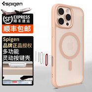 spigen【靈動觸控按鍵】適用蘋果iphone16Pro Max手機殼新款16pro透明氣囊防摔保護殼Mag Fit磁吸硬外殼 磨砂沙漠金（ 店長推薦 | 久用不發(fā)黃 ） iPhone 16 Pro