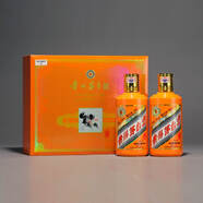 茅臺（MOUTAI）生肖禮盒裝2瓶蛇年茅臺馬羊猴雞狗豬鼠牛虎兔龍蛇茅收藏送禮375ml 53度 375mL *2瓶牛年生肖禮盒