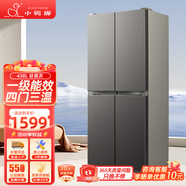 小鴨牌冰箱家用大容量四門一級能效四開門節(jié)能省電對開門出租房宿舍冷凍冷藏安靜運行低噪十字門電冰箱 438升 四開門【勻冷微霜 一級能效】鈦銀灰