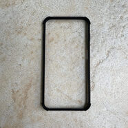 浦勝魔改雙電池適用于蘋果iphone6s78plus加厚邊框碳纖維后背貼膜 7P/8P升級版邊框四角防護-黑色+