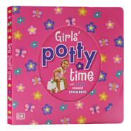 DK出品 Girls' Potty Time 女孩的便便時(shí)間 女生上廁所的時(shí)間 告別尿布 寶寶行為習慣養成 英文原版繪本 兒童英語(yǔ)啟蒙認知紙板書(shū)
