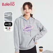 班尼路（Baleno）套頭連帽衛(wèi)衣女2025年春秋季薄款寬松休閑小個子外套上衣
