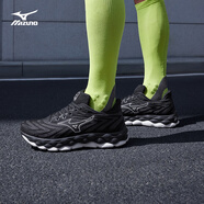 美津濃（MIZUNO）25年新款 運動(dòng)鞋男女跑步鞋透氣緩震回彈慢跑鞋WAVE SKY 8