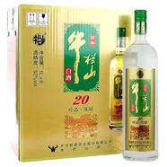 牛欄山【京東快遞】牛欄山二鍋頭52度土豪金珍品陳釀20濃香型白酒1LX6瓶 52度 1000mL 6瓶 *