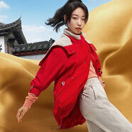 阿迪達(dá)斯 （adidas）外套女裝秋冬季新款本命年加絨保暖運動服連帽防風(fēng)工裝夾克 HZ2995/兔年限定/本命年紅色 S