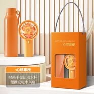 貴盛醫(yī)師節(jié)禮品定制伴手禮紀(jì)念品禮盒喜事回禮答謝宴社區(qū)活動開業(yè)公司周年慶送員工團(tuán)建教師節(jié)禮物批發(fā) 運(yùn)動水杯+風(fēng)扇-心想事橙
