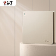 公牛（BULL）開(kāi)關(guān)插座 G12系列 一開(kāi)單控開(kāi)關(guān)奶油風(fēng)大面板開(kāi)關(guān)G12K111 星辰金 