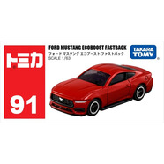 多美卡TOMY合金小汽車模型兒童玩具紅白盒91號福特野馬跑車917366