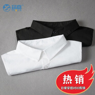 窈嘉襯衫假領(lǐng)子搭配毛衣襯衣打底假衣領(lǐng)畢業(yè)禮服正裝百搭領(lǐng)子商務(wù)裝飾 （白色+黑色）領(lǐng)-2件 通用
