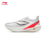李寧（LI-NING）飛電5 CHALLENGER跑步鞋女鞋輕量回彈馬拉松競速跑鞋 標(biāo)準(zhǔn)白/黑色-1 37