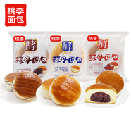 桃李酵母面包牛奶紅豆巧克力混合味早餐手撕糕點(diǎn)心零食整箱12袋920g