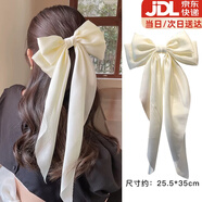 伊莉洛復古絲絨大蝴蝶結飄帶甜美發(fā)夾后腦勺馬尾夾珍珠少女法式發(fā)飾 超大蝴蝶結發(fā)夾【一個(gè)裝】