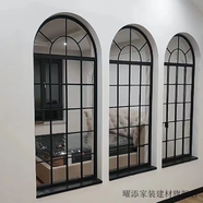 宰摟時(shí)尚室內(nèi)鐵藝真窗戶壁飾假窗墻面裝飾屏風(fēng)隔斷長虹玻璃玄關(guān)簡 尺寸定制聯(lián)系客服