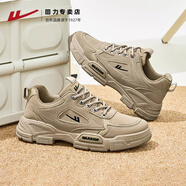 回力男鞋春夏季勞保鞋2026新款馬丁靴戶(hù)外工作登山運動(dòng)休閑鞋子男 卡其色 39